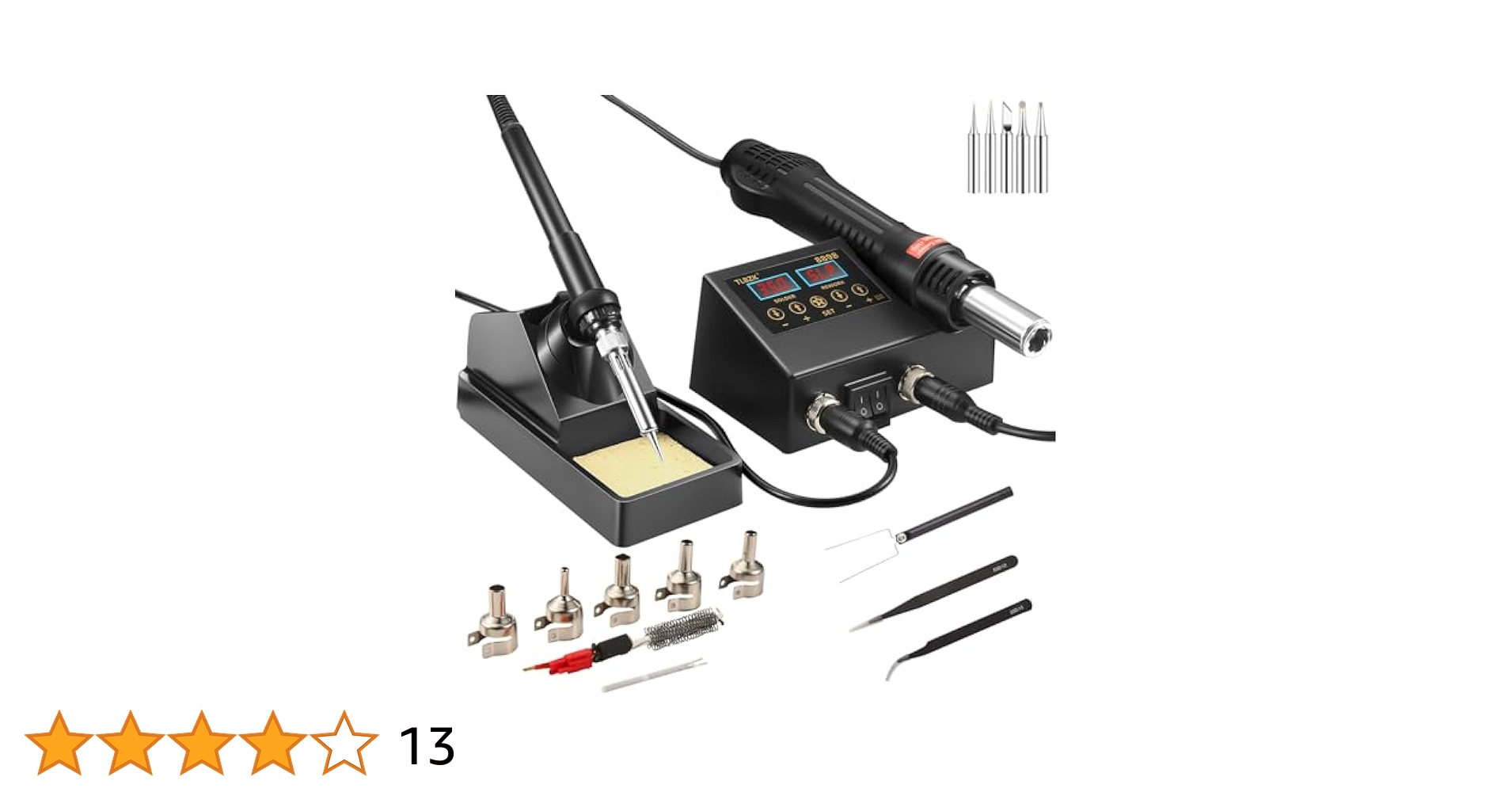 Amazon | TLBZKリワークハンダ付けステーション、2 in 1 SMD